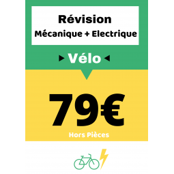 Révision Vélo parties électriques + mécanique niveau 1